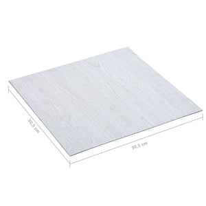 Δάπεδο Αυτοκόλλητο Λευκό 5,11 μ² από PVC
