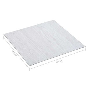 Πλάκες Δαπέδου 55 pcs Λευκός 5,11 τ.μ. PVC - Pakobazaar