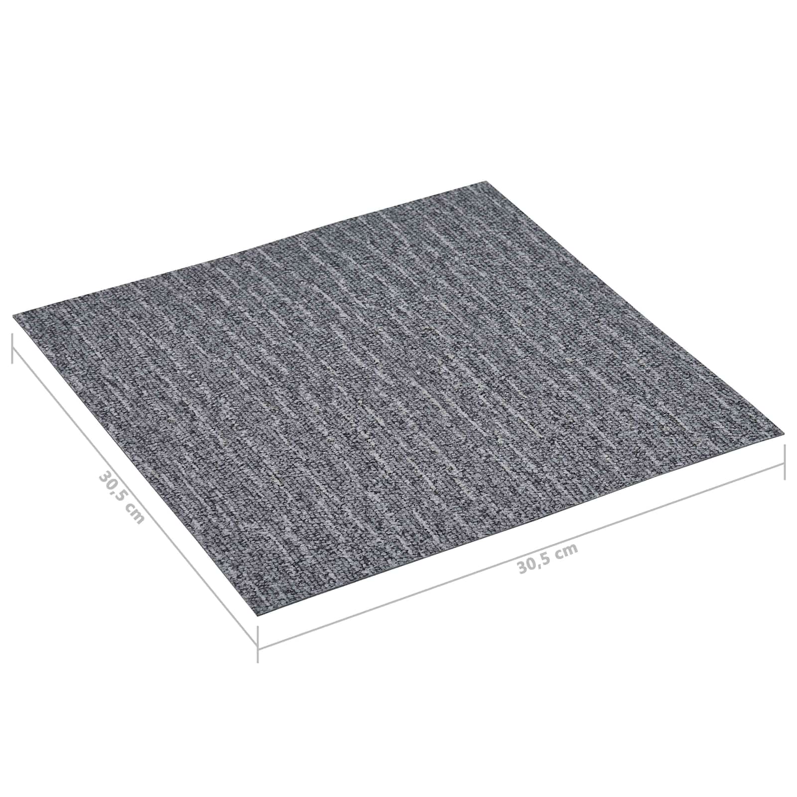 Πλάκες Δαπέδου 55 pcs Γκρι 5,11 τ.μ. PVC - Pakobazaar