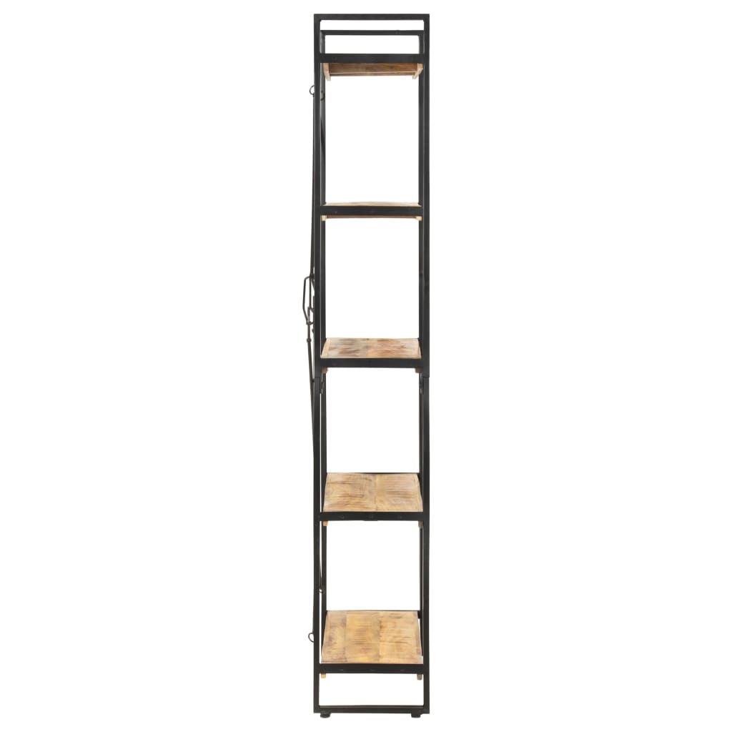 Βιβλιοθήκη με 5 Επίπεδα 140 x 30 x 180 εκ. Μασίφ Ξύλο Μάνγκο - PAKOBAZAAR