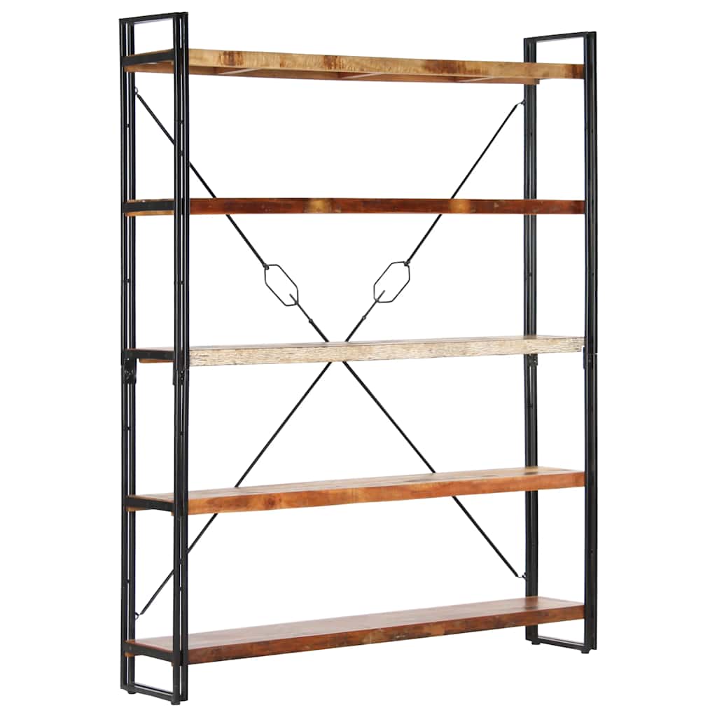 Βιβλιοθήκη με 5 Επίπεδα 140x30x180 εκ. Μασίφ Ανακυκλωμένο Ξύλο - PAKOBAZAAR
