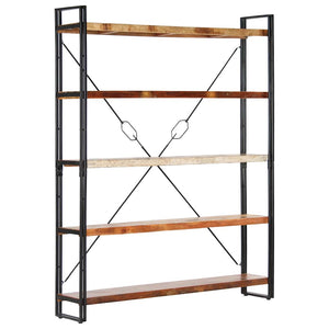Βιβλιοθήκη με 5 Επίπεδα 140x30x180 εκ. Μασίφ Ανακυκλωμένο Ξύλο - PAKOBAZAAR