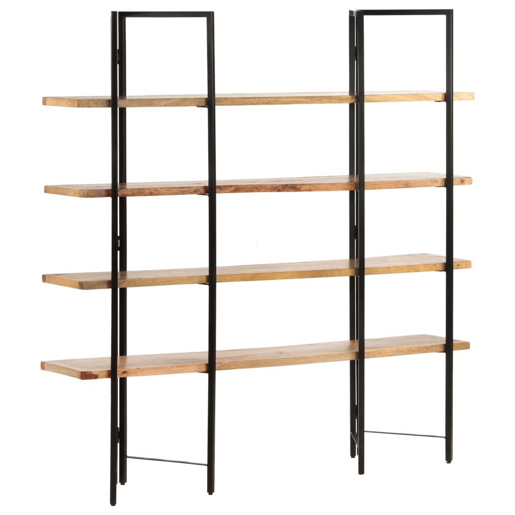 Βιβλιοθήκη με 4 Επίπεδα 160 x 35 x 160 εκ. Μασίφ Ξύλο Μάνγκο - PAKOBAZAAR
