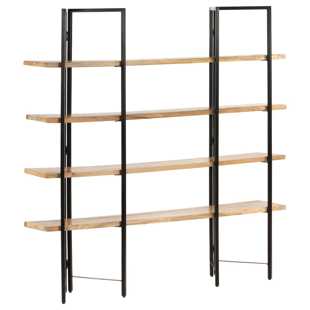 Βιβλιοθήκη με 4 Επίπεδα 160 x 35 x 160 εκ. Μασίφ Ξύλο Μάνγκο - PAKOBAZAAR