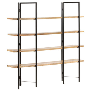 Βιβλιοθήκη με 4 Επίπεδα 160 x 35 x 160 εκ. Μασίφ Ξύλο Μάνγκο - PAKOBAZAAR