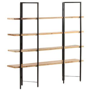 Βιβλιοθήκη με 4 Επίπεδα 160 x 35 x 160 εκ. Μασίφ Ξύλο Μάνγκο - PAKOBAZAAR