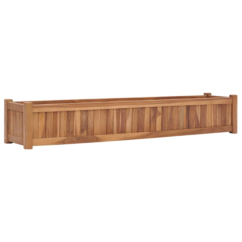 Ζαρντινιέρα Υπερυψωμένη 150 x 30 x 25 εκ. από Μασίφ Ξύλο Teak