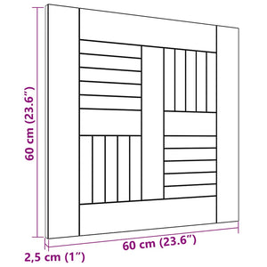 Επιφάνεια Τραπεζιού 60 x 60 x 2,5 εκ. Μασίφ Ξύλο Teak