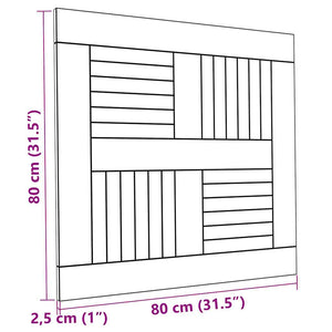 Επιφάνεια Τραπεζιού Τετράγωνη 80x80x2,5 εκ. Μασίφ Ξύλο Teak