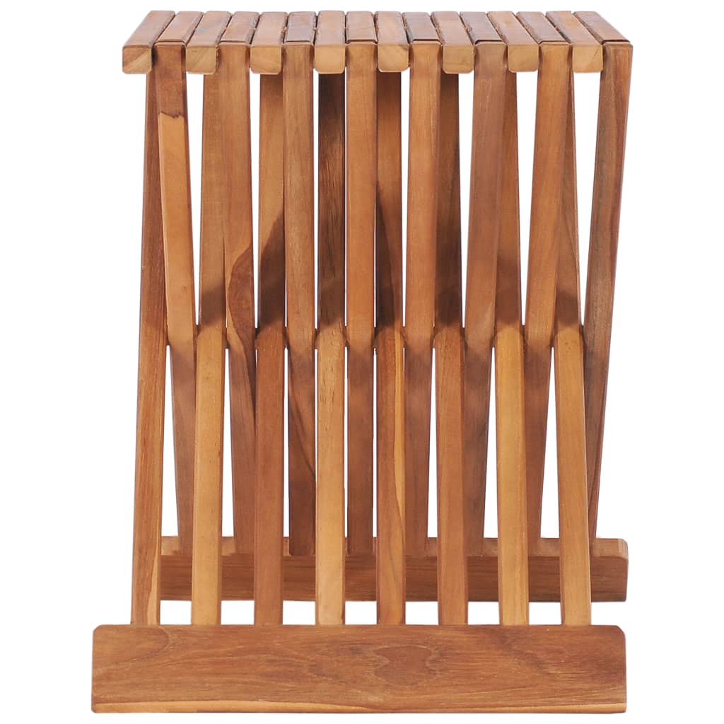 Σκαμπό Πτυσσόμενο 40 x 32 x 45 εκ. από Μασίφ Ξύλο Teak