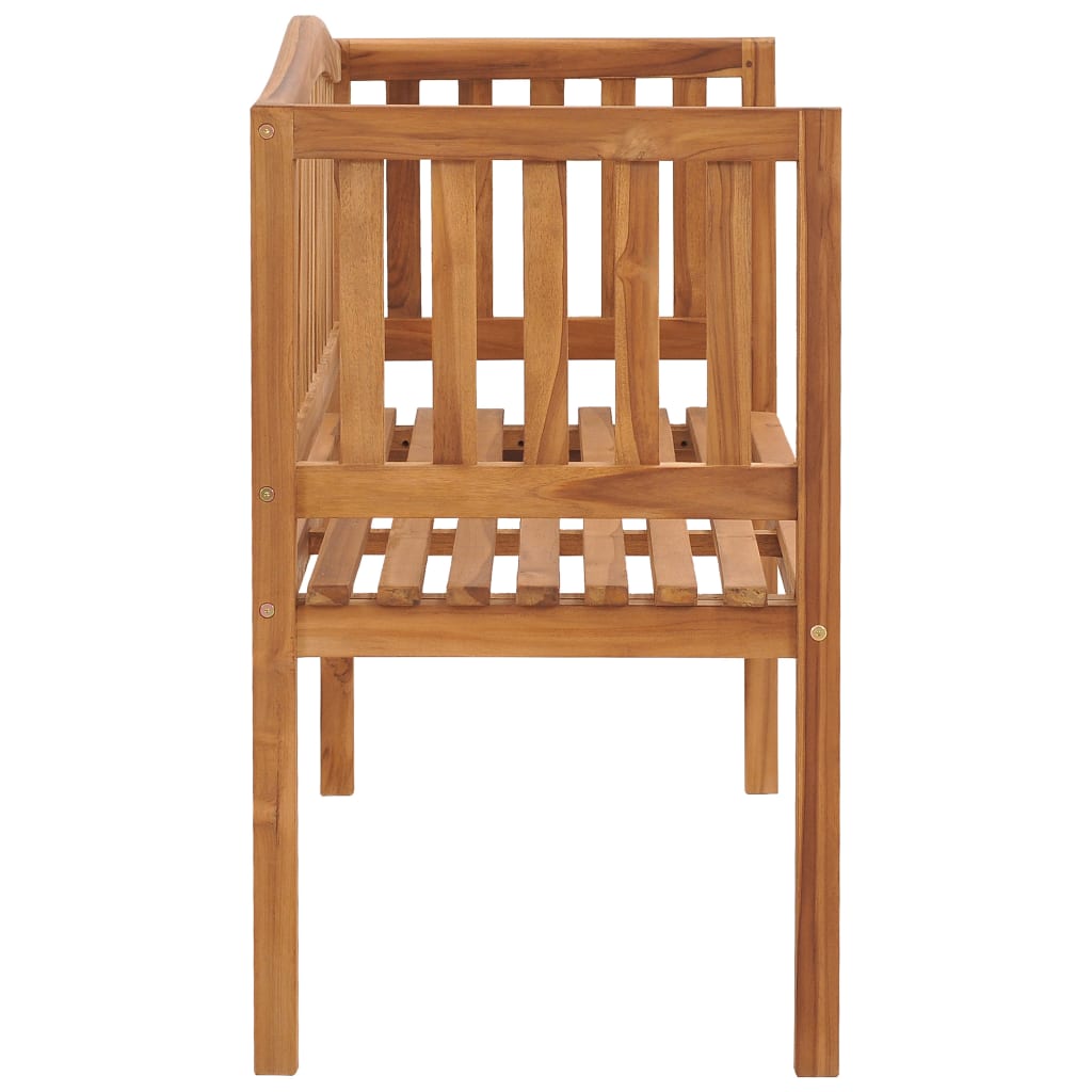 Παγκάκι Κήπου 120 εκ. από Μασίφ Ξύλο Teak - Pakobazaar