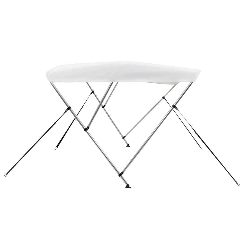 Τέντα Σκάφους με 3 Αψίδες Λευκή 183 x 160 x 137 εκ.