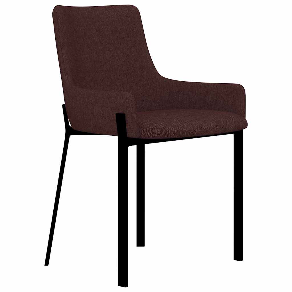 Καρέκλες Τραπεζαρίας 4 τεμ. Μπορντό Υφασμάτινες