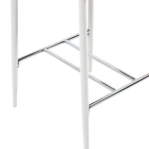 Σκαμπό Μπαρ 6 τεμ. Λευκά από Συνθετικό Δέρμα