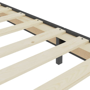 Πλαίσιο Κρεβατιού Boxspring Γκρι 90 x 200 εκ. Υφασμάτινο