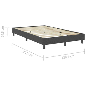 Πλαίσιο Κρεβατιού Boxspring Γκρι 120 x 200 εκ. Υφασμάτινο - PAKOBAZAAR