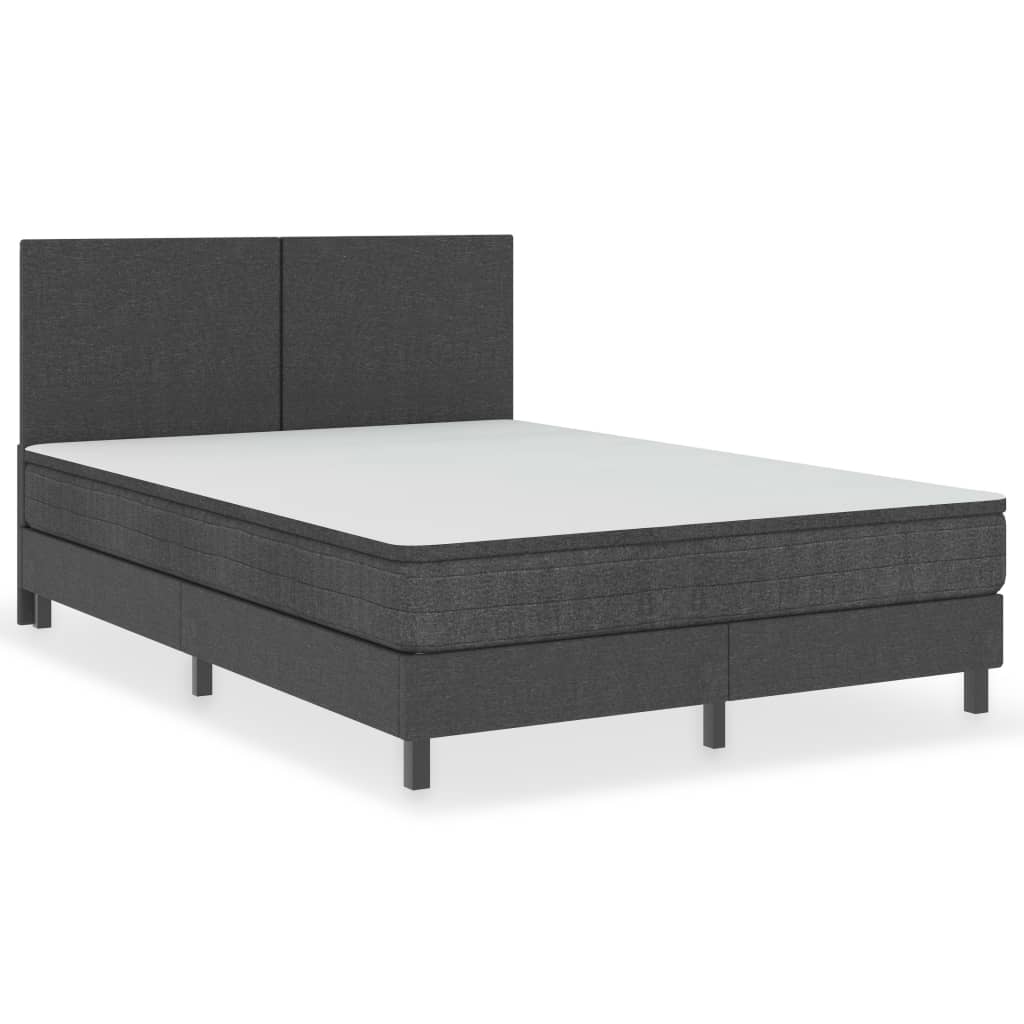Πλαίσιο Κρεβατιού Boxspring Γκρι 140 x 200 εκ. Υφασμάτινο - PAKOBAZAAR