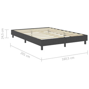 Πλαίσιο Κρεβατιού Boxspring Γκρι 160 x 200 εκ. Υφασμάτινο - Pakobazaar