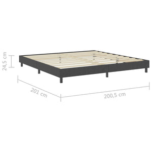 Πλαίσιο Κρεβατιού Boxspring Γκρι 200 x 200 εκ. Υφασμάτινο - Pakobazaar
