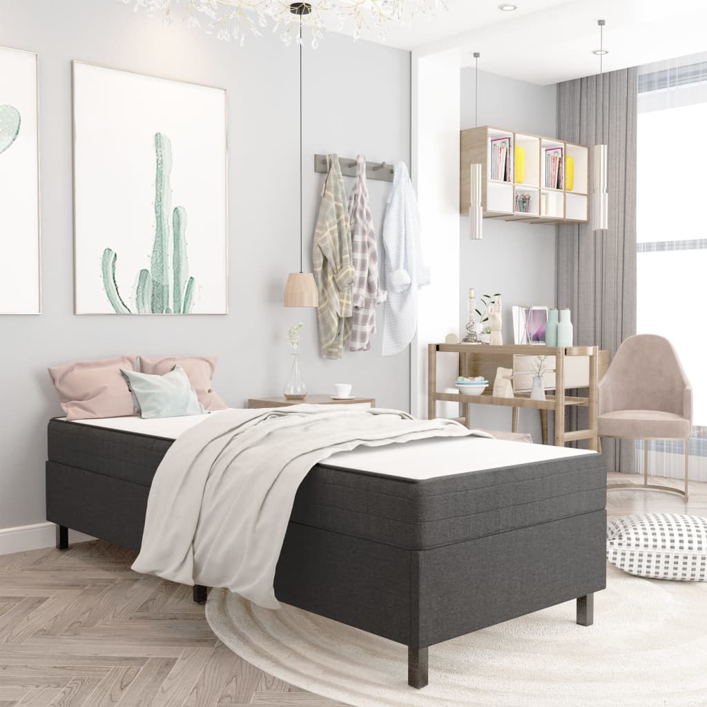 Πλαίσιο Κρεβατιού Boxspring Γκρι 80 x 200 εκ. Υφασμάτινο - Pakobazaar