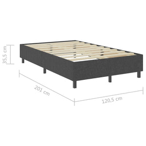Πλαίσιο Κρεβατιού Boxspring Γκρι 120 x 200 εκ. Υφασμάτινο - PAKOBAZAAR