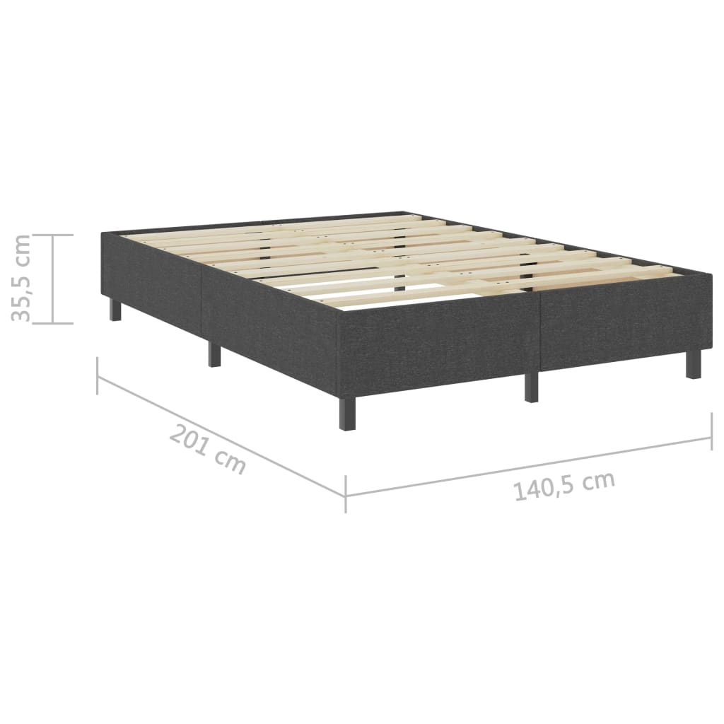 Πλαίσιο Κρεβατιού Boxspring Γκρι 140 x 200 εκ. Υφασμάτινο - PAKOBAZAAR