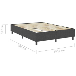 Πλαίσιο Κρεβατιού Boxspring Γκρι 180 x 200 εκ. Υφασμάτινο - Pakobazaar