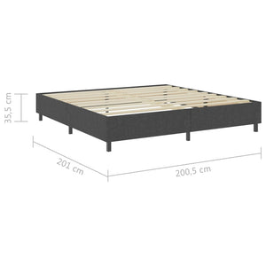 Πλαίσιο Κρεβατιού Boxspring Γκρι 200 x 200 εκ. Υφασμάτινο - Pakobazaar