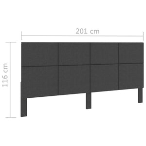 Κεφαλάρι Σκούρο Γκρι 200 x 200 εκ. Υφασμάτινο - Pakobazaar