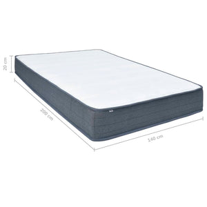 Στρώμα για Κρεβάτι Boxspring Μεσαίας Σκληρότητας 200 x 140 x 20 εκ. - Pakobazaar
