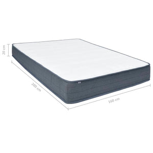 Στρώμα για Κρεβάτι Boxspring Μεσαίας Σκληρότητας 200 x 160 x 20 εκ. - PAKOBAZAAR
