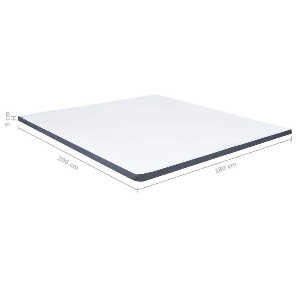 Ανώστρωμα για Κρεβάτι Boxspring 200 x 180 x 5 εκ. μέτριας απαλότητας - PAKOBAZAAR