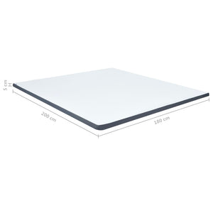 Ανώστρωμα για Κρεβάτι Boxspring 200 x 180 x 5 εκ. μέτριας απαλότητας - PAKOBAZAAR