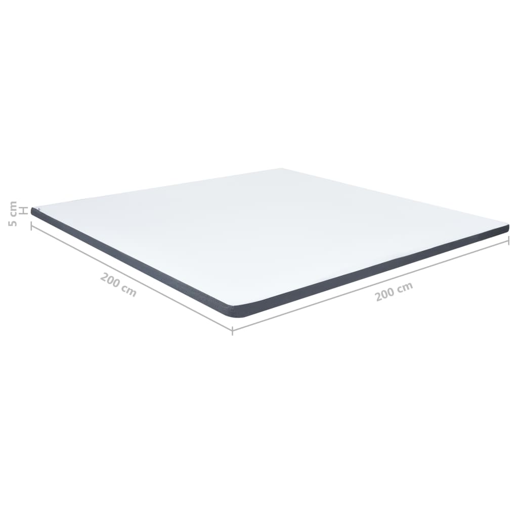 Ανώστρωμα για Κρεβάτι Boxspring 200 x 200 x 5 εκ. μέτριας απαλότητας - PAKOBAZAAR