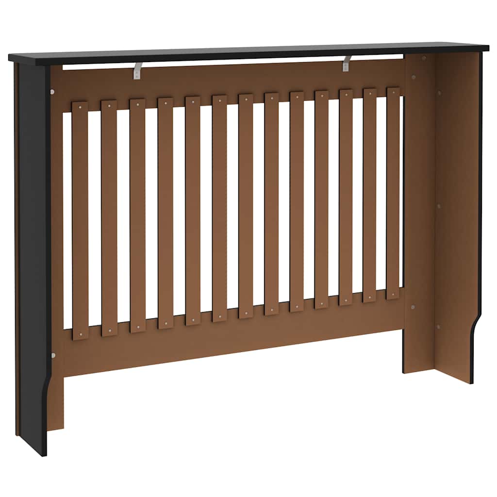 Κάλυμμα Καλοριφέρ Μαύρο 112 x 19 x 81,5 εκ. από MDF - PAKOBAZAAR
