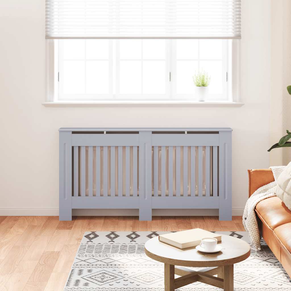 Κάλυμμα Καλοριφέρ Ανθρακί 152 x 19 x 81,5 εκ. από MDF - PAKOBAZAAR