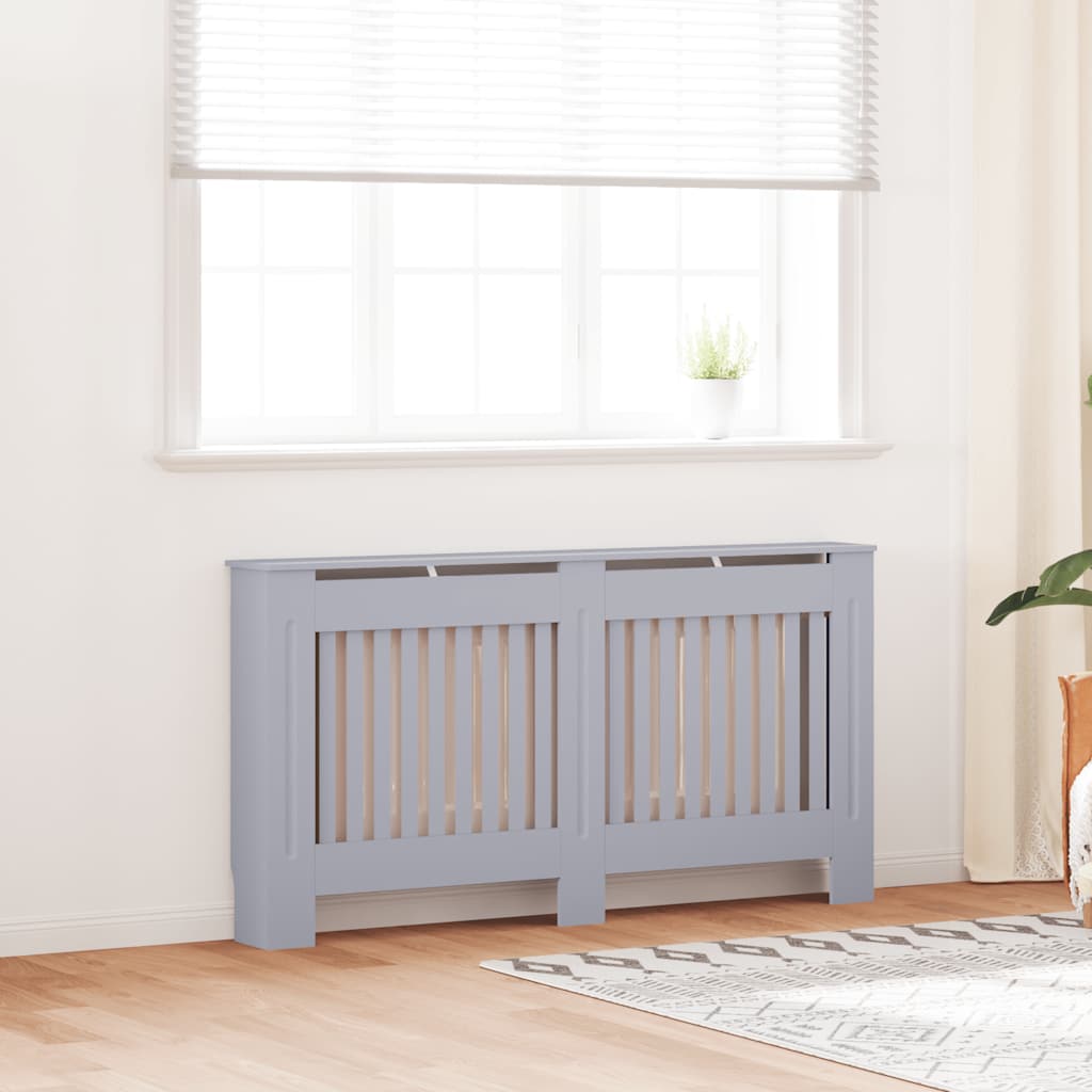 Κάλυμμα Καλοριφέρ Ανθρακί 152 x 19 x 81,5 εκ. από MDF - PAKOBAZAAR