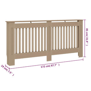 Κάλυμμα Καλοριφέρ 172 x 19 x 81 εκ. από MDF - PAKOBAZAAR