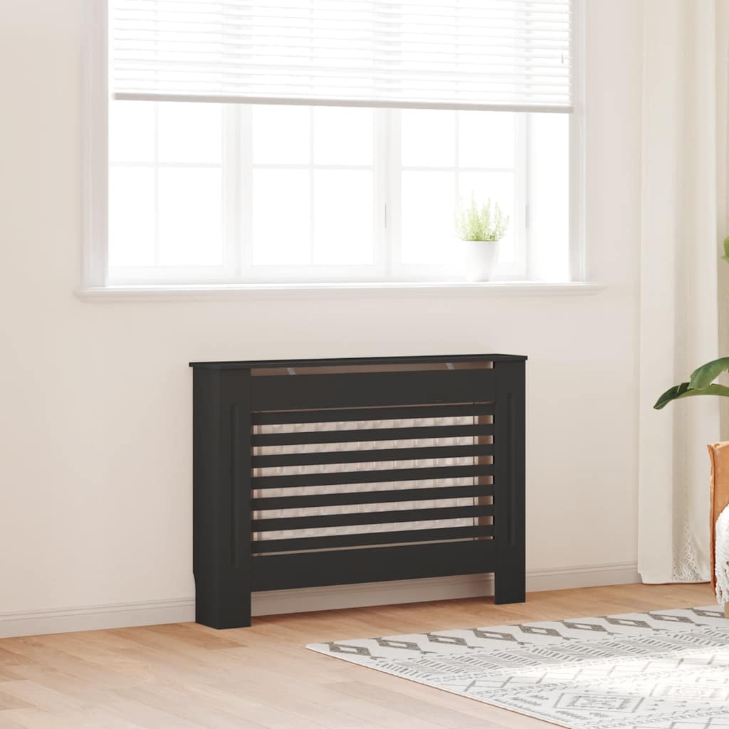 Κάλυμμα Καλοριφέρ Μαύρο 112 x 19 x 81,5 εκ. από MDF - PAKOBAZAAR