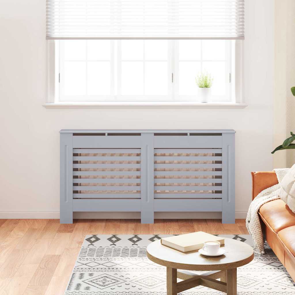Κάλυμμα Καλοριφέρ Ανθρακί 152 x 19 x 81,5 εκ. από MDF - PAKOBAZAAR