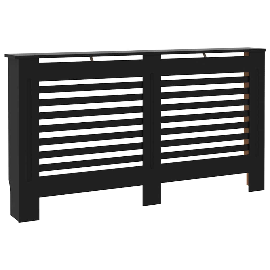Κάλυμμα Καλοριφέρ Μαύρο 152 x 19 x 81,5 εκ. από MDF - PAKOBAZAAR
