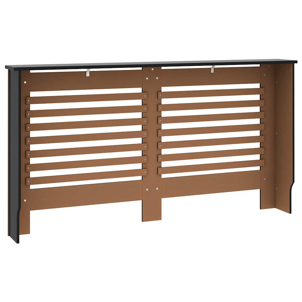 Κάλυμμα Καλοριφέρ Μαύρο 152 x 19 x 81,5 εκ. από MDF - PAKOBAZAAR