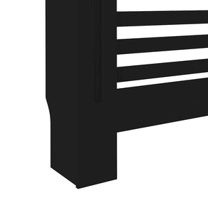 Κάλυμμα Καλοριφέρ Μαύρο 152 x 19 x 81,5 εκ. από MDF - PAKOBAZAAR