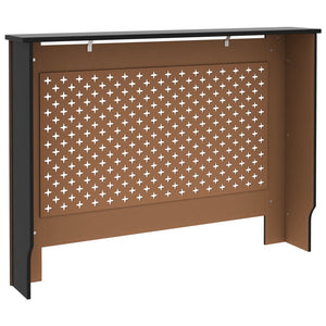 Κάλυμμα Καλοριφέρ Μαύρο 112 x 19 x 81,5 εκ. από MDF - PAKOBAZAAR
