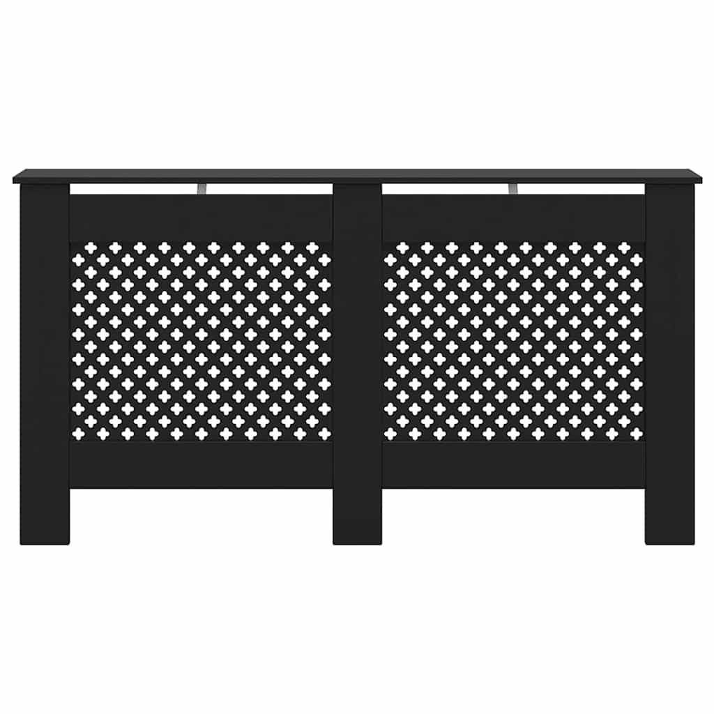 Κάλυμμα Καλοριφέρ Μαύρο 152 x 19 x 81,5 εκ. από MDF - PAKOBAZAAR