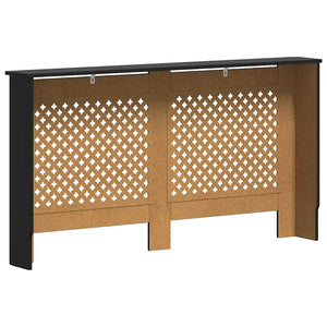 Κάλυμμα Καλοριφέρ Μαύρο 152 x 19 x 81,5 εκ. από MDF - PAKOBAZAAR