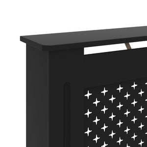 Κάλυμμα Καλοριφέρ Μαύρο 152 x 19 x 81,5 εκ. από MDF - PAKOBAZAAR