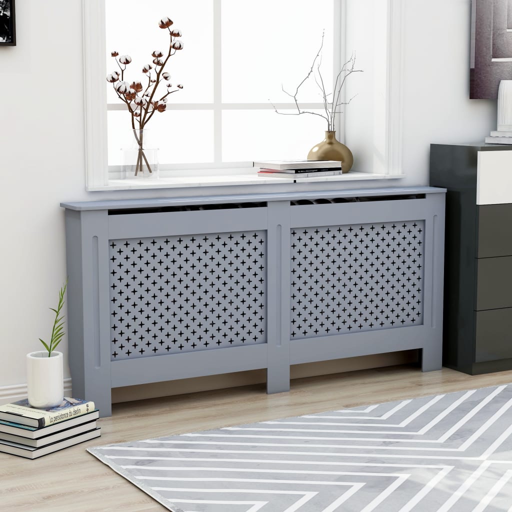 Κάλυμμα Καλοριφέρ Ανθρακί 172 x 19 x 81,5 εκ. από MDF - PAKOBAZAAR
