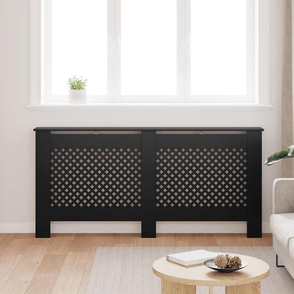 Κάλυμμα Καλοριφέρ Μαύρο 172 x 19 x 81,5 εκ. από MDF - PAKOBAZAAR