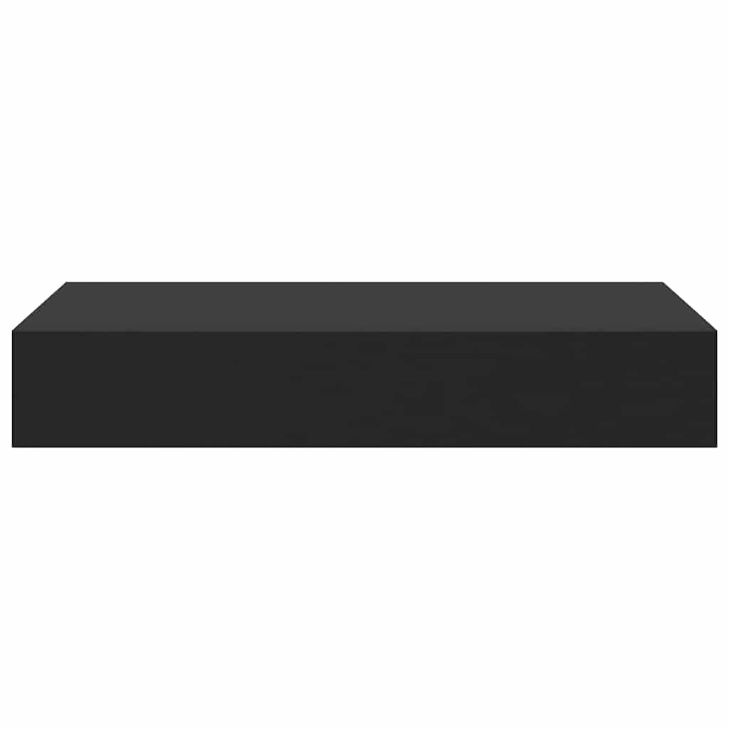 Ράφι Τοίχου με Συρτάρι Μαύρο 48 x 25 x 8 εκ. από MDF - PAKOBAZAAR